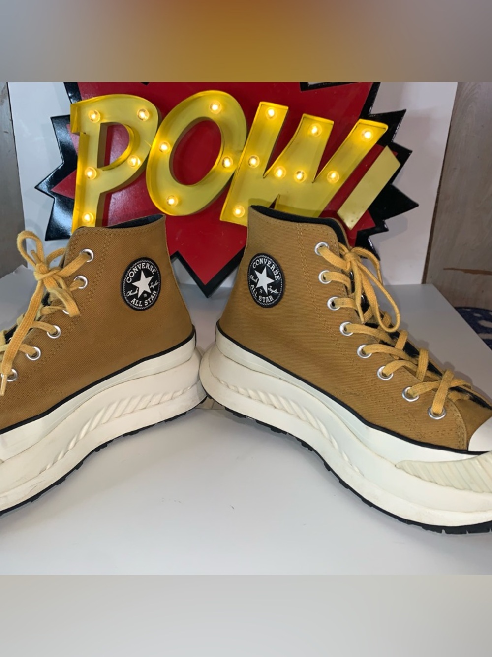 Converse Chuck 70 AT-CX High platform - Bunt Honey; Men’s 10.5 -Used No Box - Picture 6 of 11